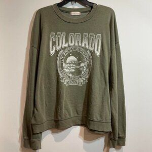 Altar'd State Women's Green Sweatshirt